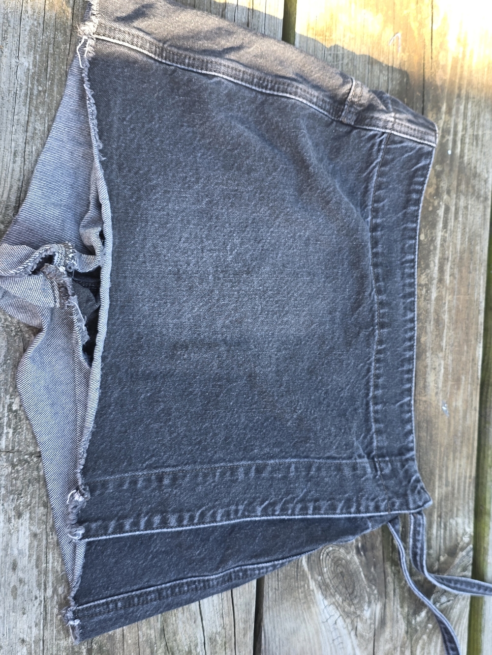 Altar'd State Black Denim Skort